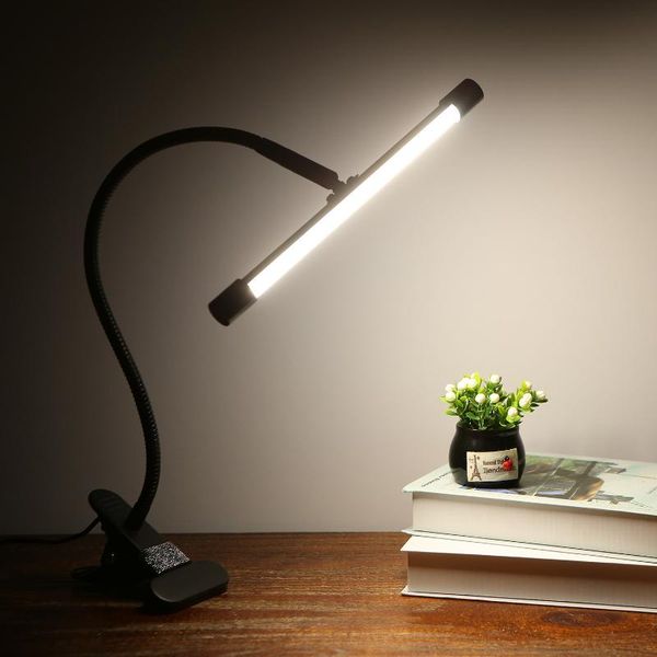 

table lamps 10 levels dimmable desk reading light foldable clamp clip usb powered 36 led lamp dc 5v charging port timing