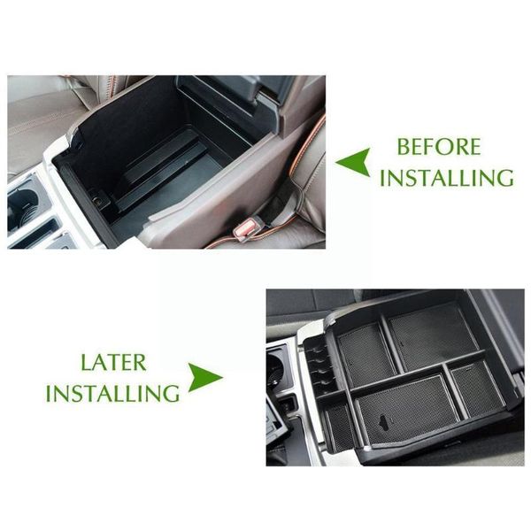 

car organizer armrest box storage accessories for f150 model 2021 all f-150 r7p2
