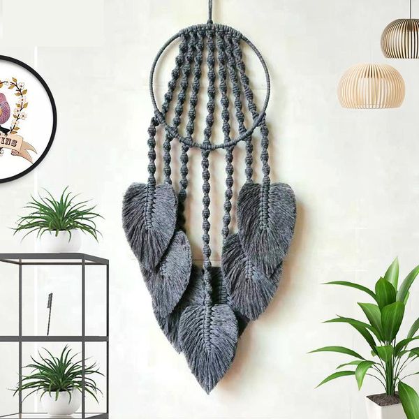 

tapestries wall hanging tapestry hand-woven bohemia style layer wave macrame for living room garden bedroom home decoration mat