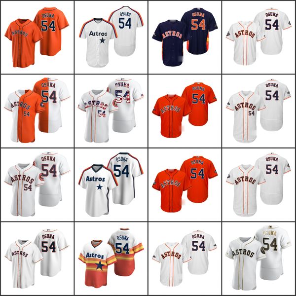 

houston astros men 54 roberto osuna women youthjersey, Black;red
