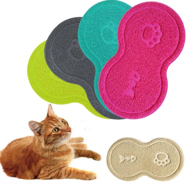 

cat beds & furniture pet litter mat food water sand dirt catcher trapper dish bowl placemat pads