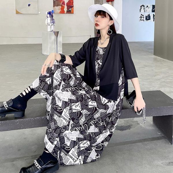

women's jackets summer notched collar half sleeve sun protection coat fashion casual loose black woman jacket tide all match outwear, Black;brown