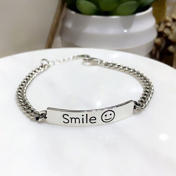 

bracelet jinyi smiling face bracelet design by female minority, Golden;silver