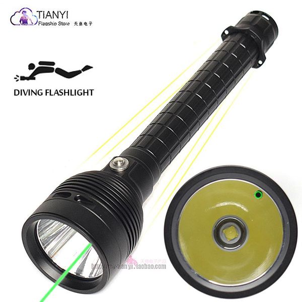 

other led lighting strong light outdoor diving professional equipment p70 lamp beads with green laser aluminum alloy waterproof torch