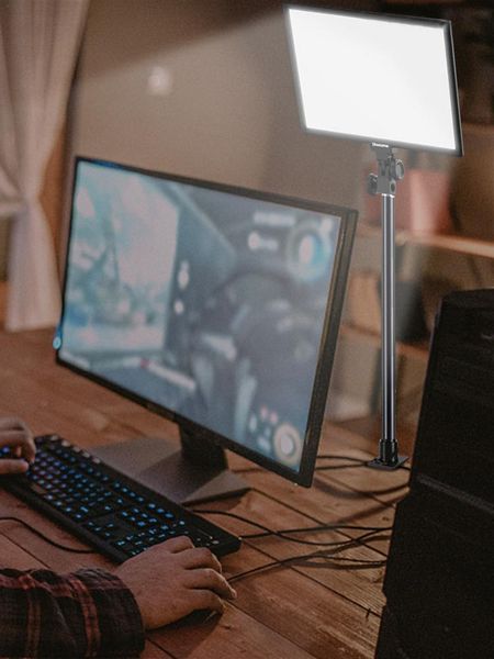 

cell phone mounts & holders aluminum adjustable desk mount light stand 12.9-22inch c clamp ring lights video dslr cameras mobile