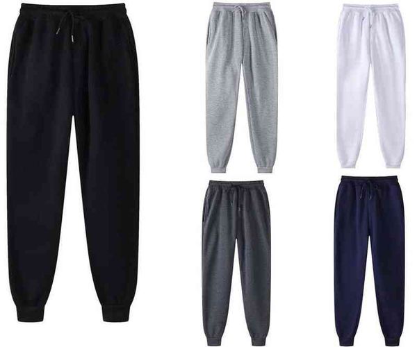 

brand pants men and women winter casual fashion jogging autumn black white sports solid color daily sweatpants 0124