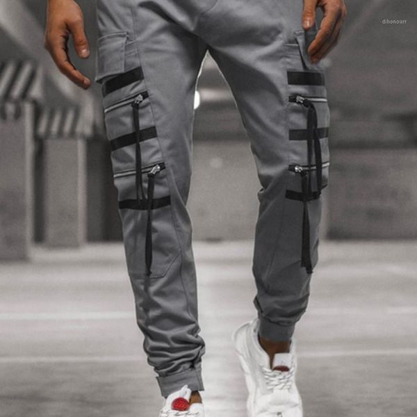 

pants spring autumn men's cotton trousers, leisure sports, exercise, comfortable and fashionable loose overalls1 3uco, Black