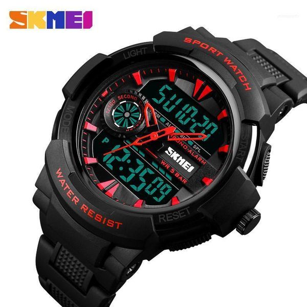 

wristwatches skmei brand chrono sports watches mens led digital quartz watch waterproof electronic men wrist relogio masculino1, Slivery;brown