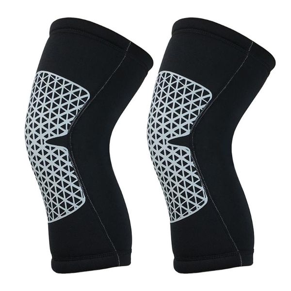 

elbow & knee pads 2pcs outdoor protector sports leg guards stretch sleeve support for climbing cycling running, Black;gray