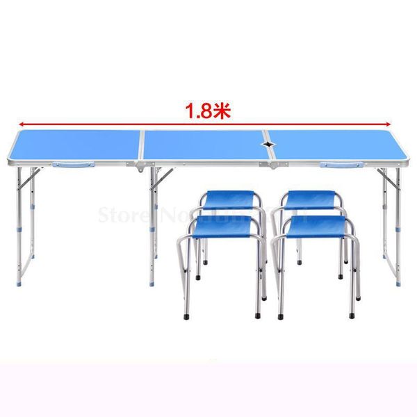 

1.8 meters outdoor folding table aluminum alloy stalls simple portable multifunction camp furniture