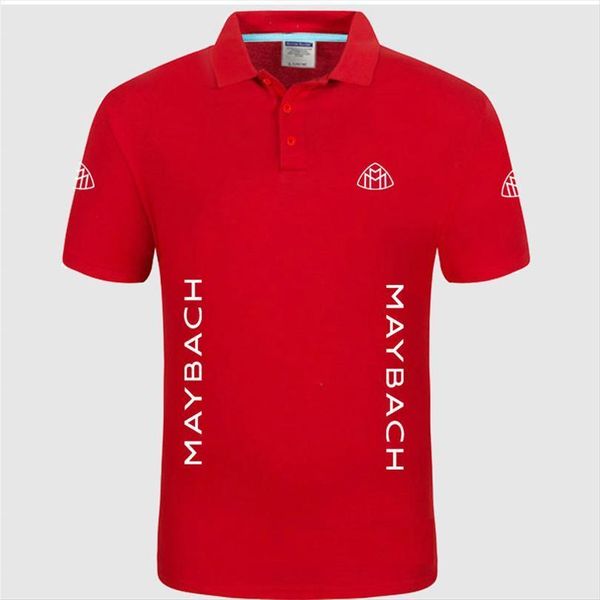 

summer brand maybach men polo logo short sleeve shirt fashion casual solid shirts, White;black
