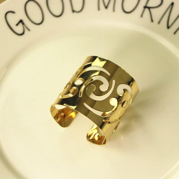 

napkin rings 6pcs buckle ring xiangyun gold silver mouth cloth table decoration