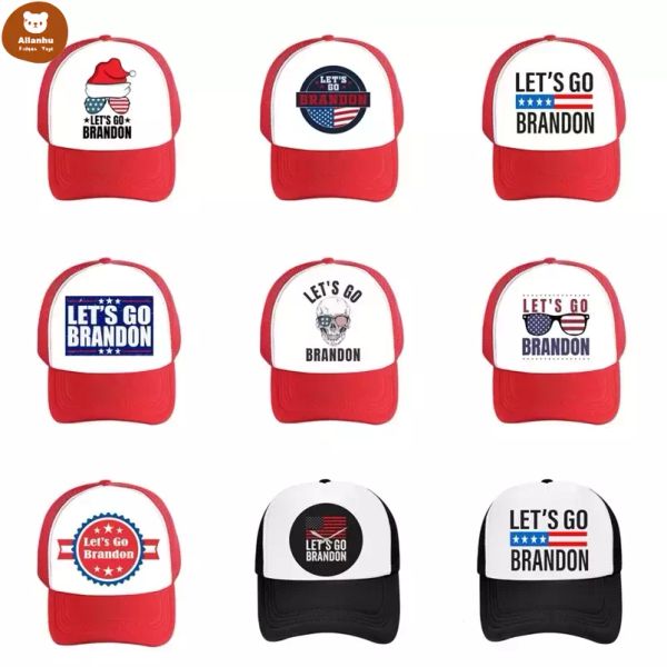

let's go brandon biden patchwork chilidren's ball hat korean fashion casual sports baseball hats outdoor kids summer visor caps 59