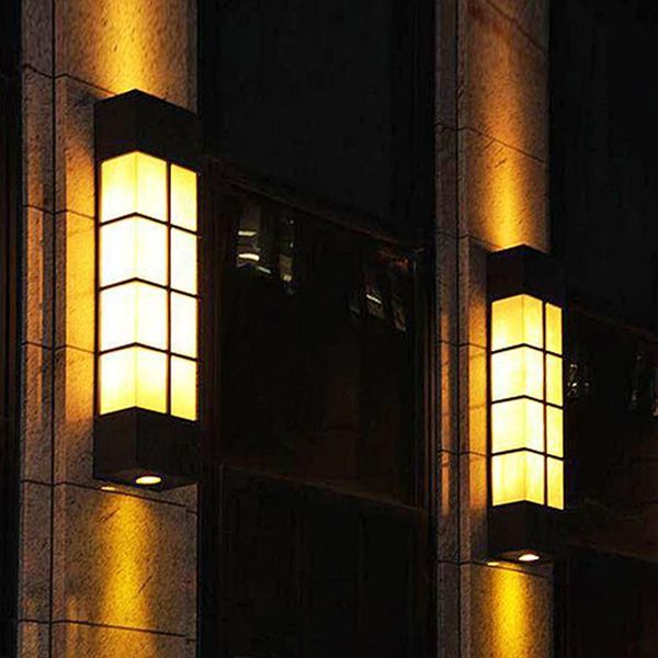 

outdoor waterproof scaliola wall lamp marble curtain lights lamps