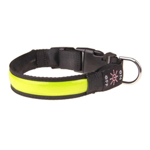 

dog collars & leashes usb reflective leather led lattice light collar charging