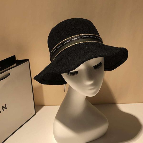 

fashion women's bow fisherman's autumn winter sun protection big brim basin foldable simple japanese and korean hat, Blue;gray