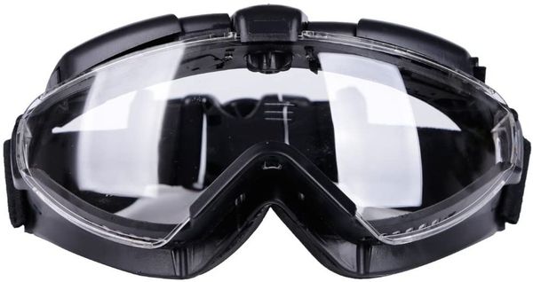 

anti-fog anti-scratch goggle, for airsoft paintball goggle anti-ultraviolet eye protection pc adjustable riding, Black