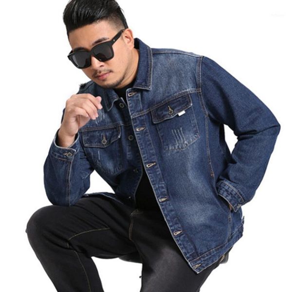 

men's jackets denim jacket m-8xl fashion fall winter, Black;brown