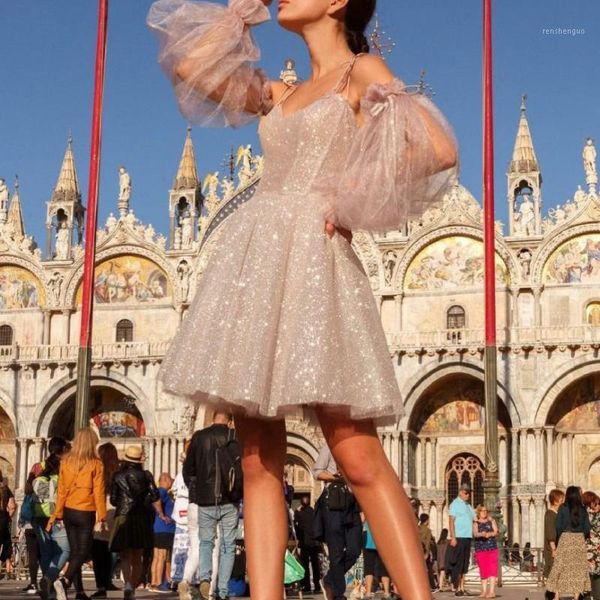 

casual dresses ladies dress slim wrap chest one-shoulder mesh lace backless lilac prom robes de cocktail celebrity vestido con tul, Black;gray