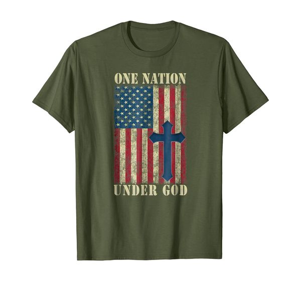 

USA Christian Patriot Tshirt One Nation Under God Shirt, Mainly pictures