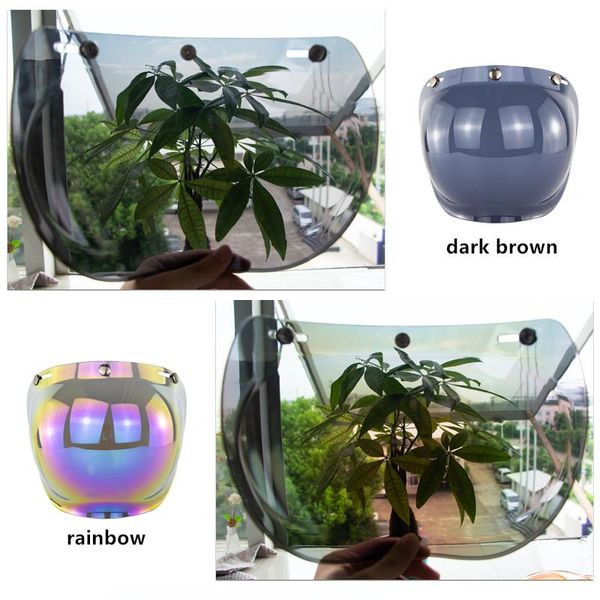 

motorcycle helmets waterproof bv01 half face helmet windshield bubble lens visors capacetes para moto anti-uv motorbike pc