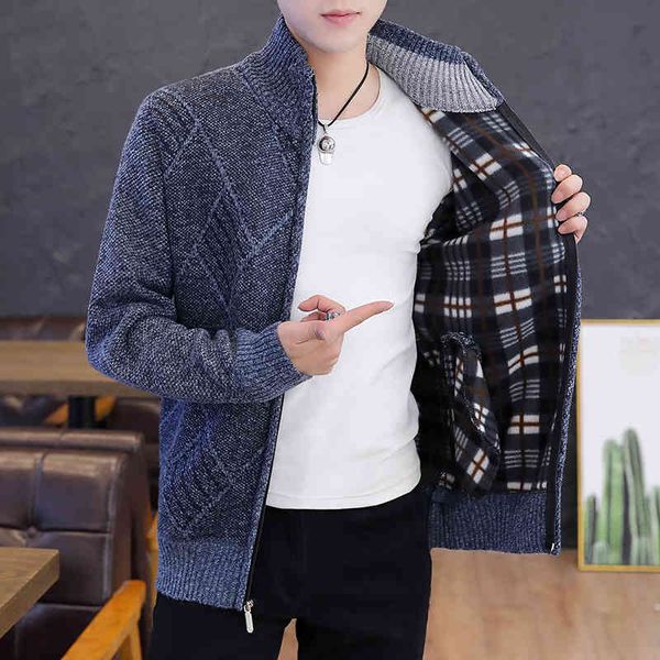 

men's jackets korean-style cardigan zipper, long slim sleeve clothing mesh big vec6, Black;brown