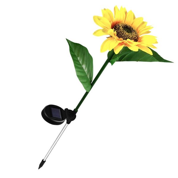 

lawn lamps 1pc outdoor solar lamp sunflower shape floor stick (assorted color)