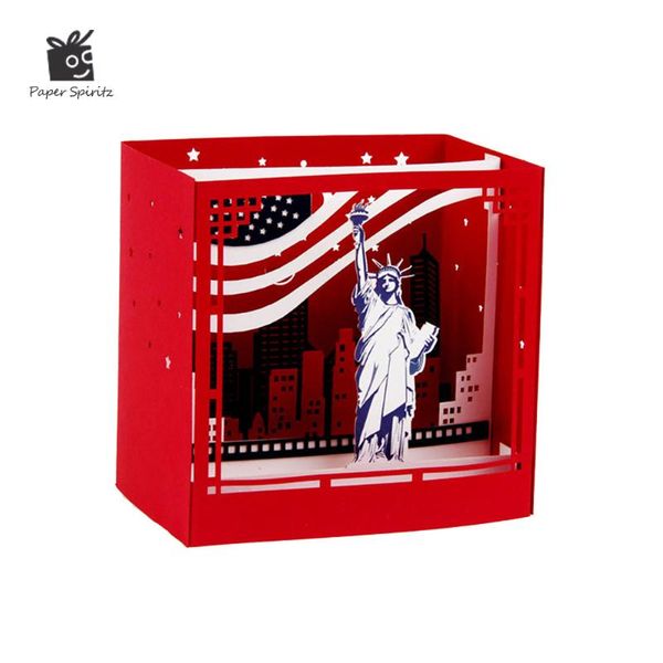 

greeting cards 3d -up york liberty birthday card anniversary gifts postcard paper art christmas wedding invitations