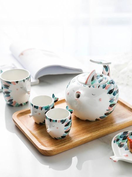 

mugs kiss fish couple cup ceramic water cups wedding a pair mug puffer