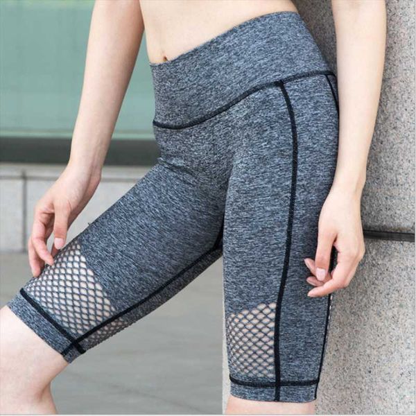 

yoga outfits women pants sports running sportswear stretchy fitness breathable short tummy control gym compression tights, White;red