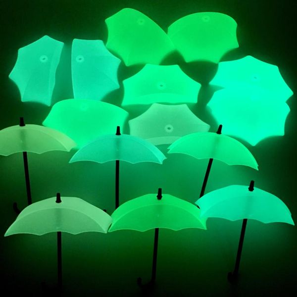 

wall stickers luminous 3d umbrella hook sticker glowing in the dark children's room decoration fluorescent diy decorative