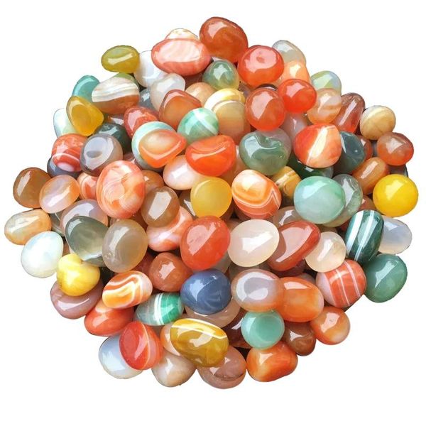 

natural agate stone small colorful rain flower pebble fish tank hydroponic potted decoration decorations