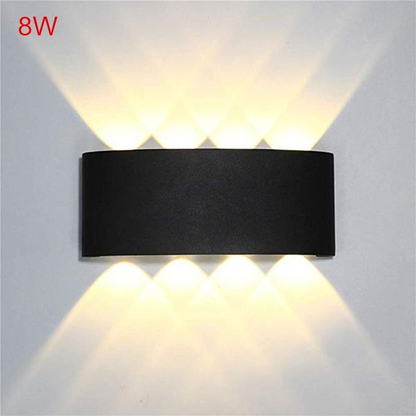 

wall lamp waterproof 2w 6w 8w led lamps ac100v/220v aluminum decorate sconce bedroom lightindoor and outdoor decoration