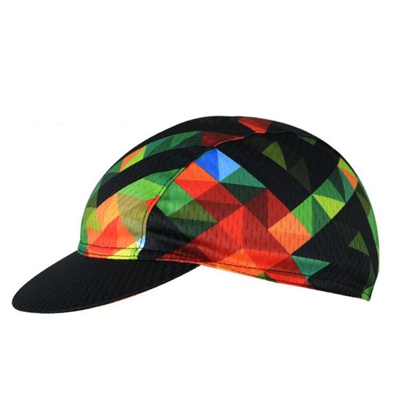 

colorful bicycle riding small cloth cap team hat outdoor sunshade sports cycling caps & masks, Black