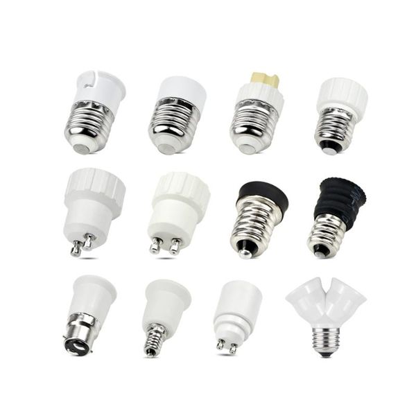 

lamp holders & bases led bulb base conversion holder converter socket adapter gu10 g9 b22 e27 e14 e12 fireproof material for home light&ligh