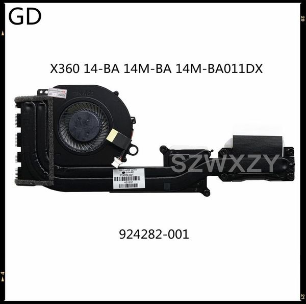

fans & coolings gd original for pavilion x360 14-ba 14m-ba 14m-ba011dx cpu cooling heatsink fan 924282-001 full tested fast