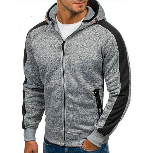 

men's & sweatshirts size coat jacket cardigan long sleeve hoodies men zipper sweatshirt mens hooded plus winter hoodie male, Black