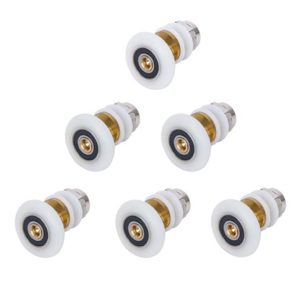 

6pcs replacement bathroom shower door rollers runner wheels 25mm wheel diameter other hardware