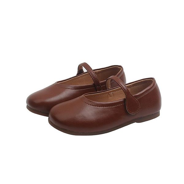 

flat shoes kids for boys girl spring & autumn fashion leather, Black;grey