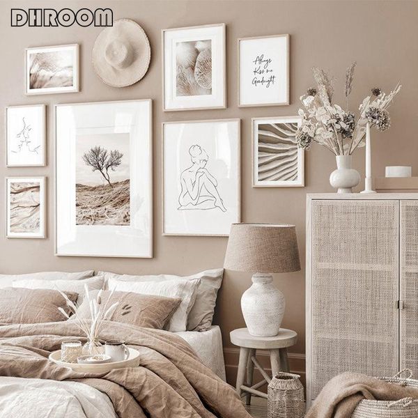 

paintings scandinavian poster wall art canvas print nordic nature landscape painting abstract line drawing picture modern home decoration