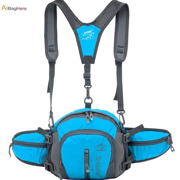 

outdoor bags gym running waist bag waterproof multipurpose jogging cycling pack belt 12l high capacity portable sport fitness