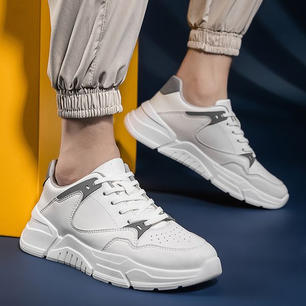 

2021 spring korean fashion sports men's casual small white student board sho, Black