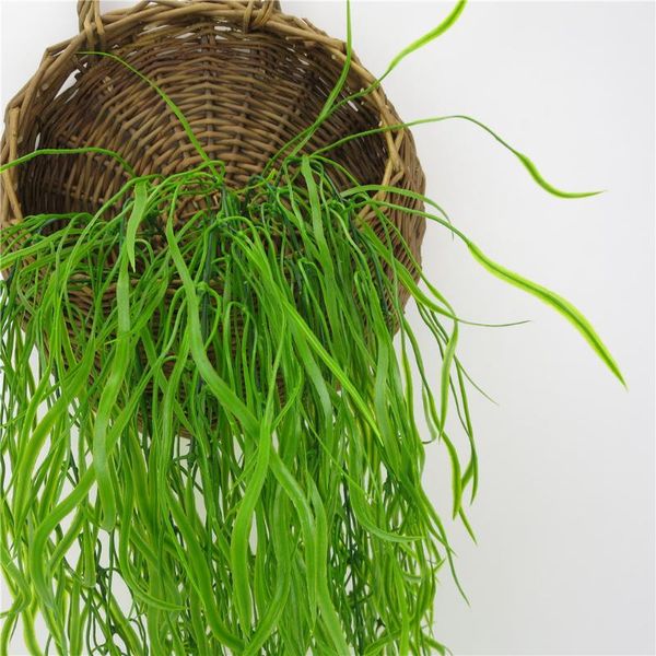 

decorative flowers & wreaths artificial willow vine simulation leaf garland home wedding plastic hanging rattan