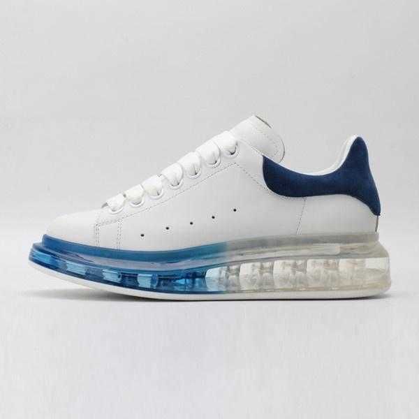 

2021 new fashion cushion crystle sole velvet black yellow red genuine leather platform men shoes vintage women casual sneakers