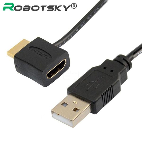 

audio cables & connectors 50cm usb 2.0 male to female adapter extender power supply connector cable for 1080p hdtv