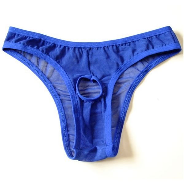 

underwear show jj thong men's open crotch, Black;white