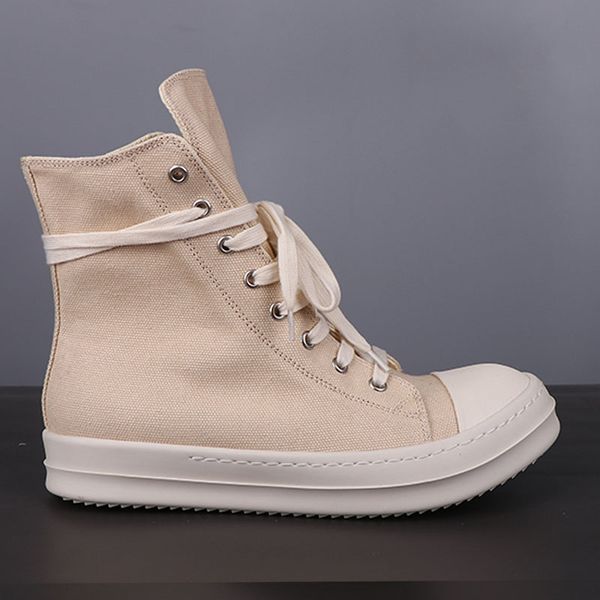 

men ankle boots high hop fashion sneakers man casual footwear lovers retro platform zipper flat shoes p15d50, Black