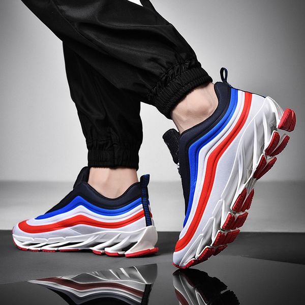 

running shoes fashion runners women mens black white grey volt blue red jogging sports trainers sneakers big size 39-46 code: 100-2108