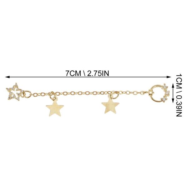 

nail art decorations 2pcs chain pendants tassel decor accessories, Silver;gold