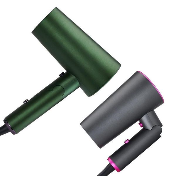 

foldable hair dryer, 1600w professional 3 speed adjustable blow dryer for home dormitory salon travel electric brushes